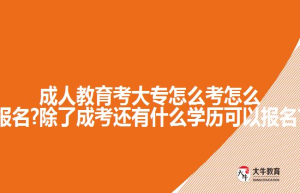 没有基础怎么参加成人高考(应考策略)