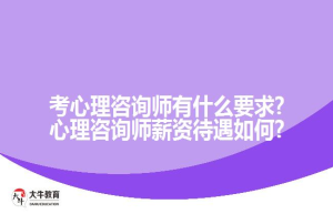 考心理咨询师有什么要求?心理咨询师如何?